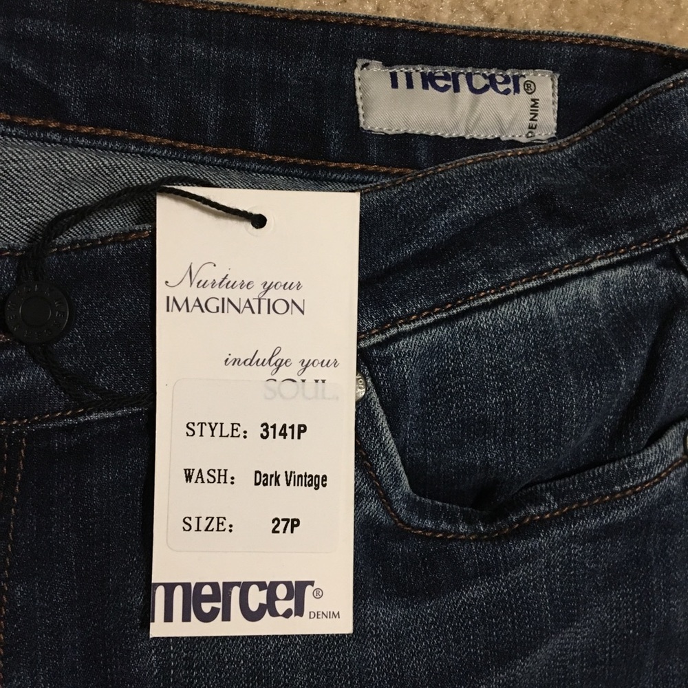 Mercer  jeans.